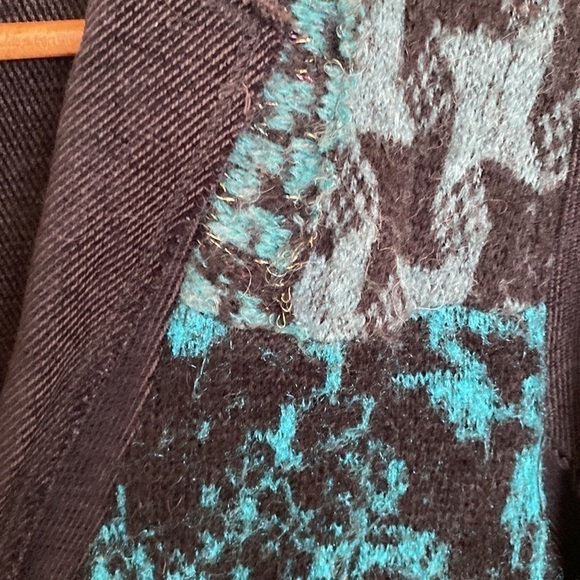 Free People Better Together Oversized Metallic Blazer Cardigan, Size X S… - Picture 10 of 16